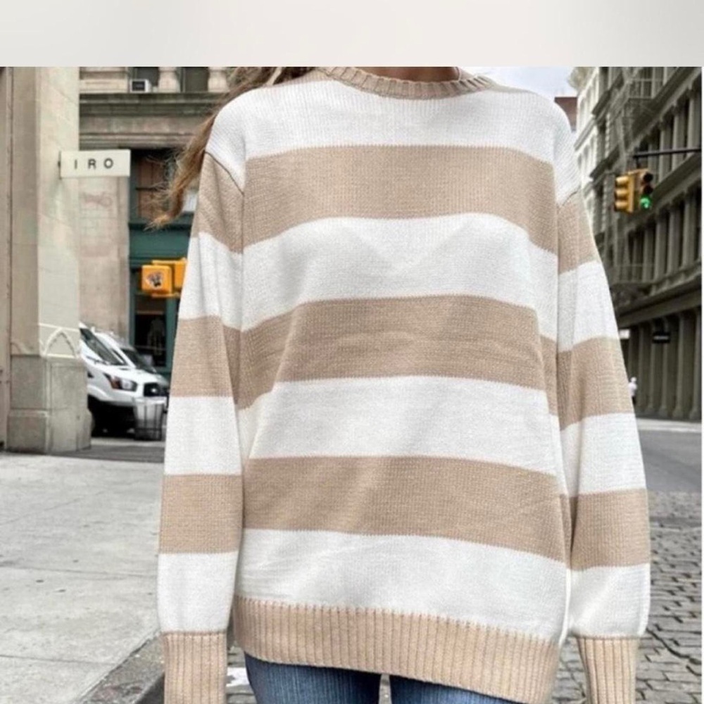 Brandy melville oversized stripped sweater one size